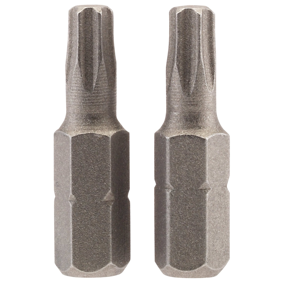 T25 1/4" Hex. Draper TX-STAR Insert Bit 25mm Long x 2: Model No. 25TX/2/B