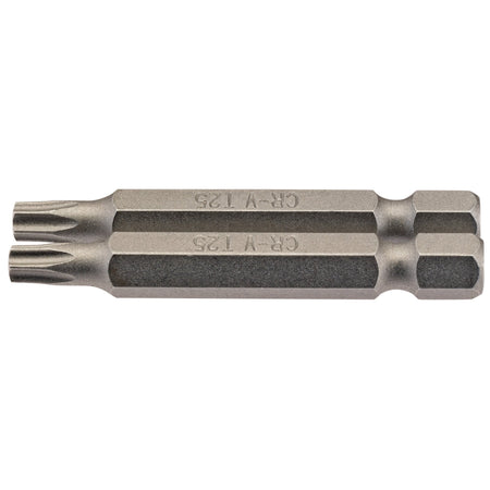 T25 1/4" Hex. Draper TX-STAR Insert Bit 50mm Long x 2: Model No. 50TX/2/B