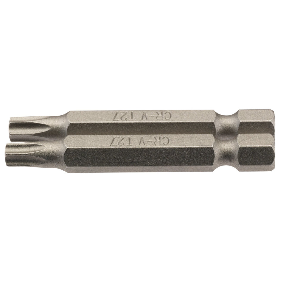 T27 1/4" Hex. Draper TX-STAR Insert Bit 50mm Long x 2: Model No. 50TX/2/B