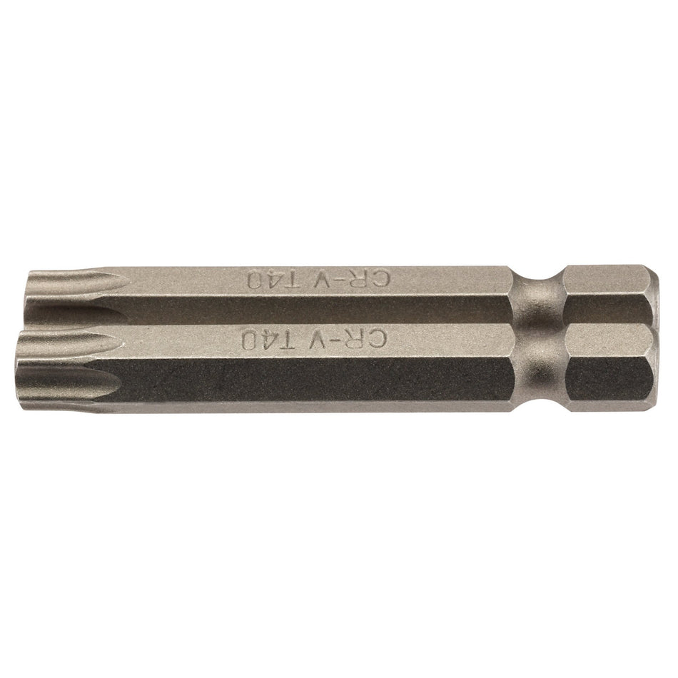 T40 1/4" Hex. Draper TX-STAR Insert Bit 50mm Long x 2: Model No. 50TX/2/B