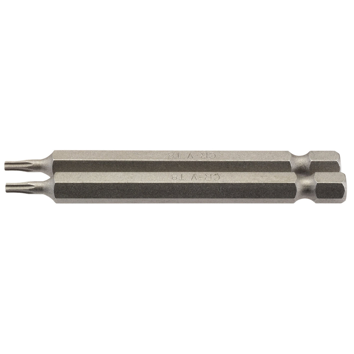 T8 1/4" Hex. Draper TX-STAR Insert Bit 75mm Long x 2: Model No. 75TX/2/B
