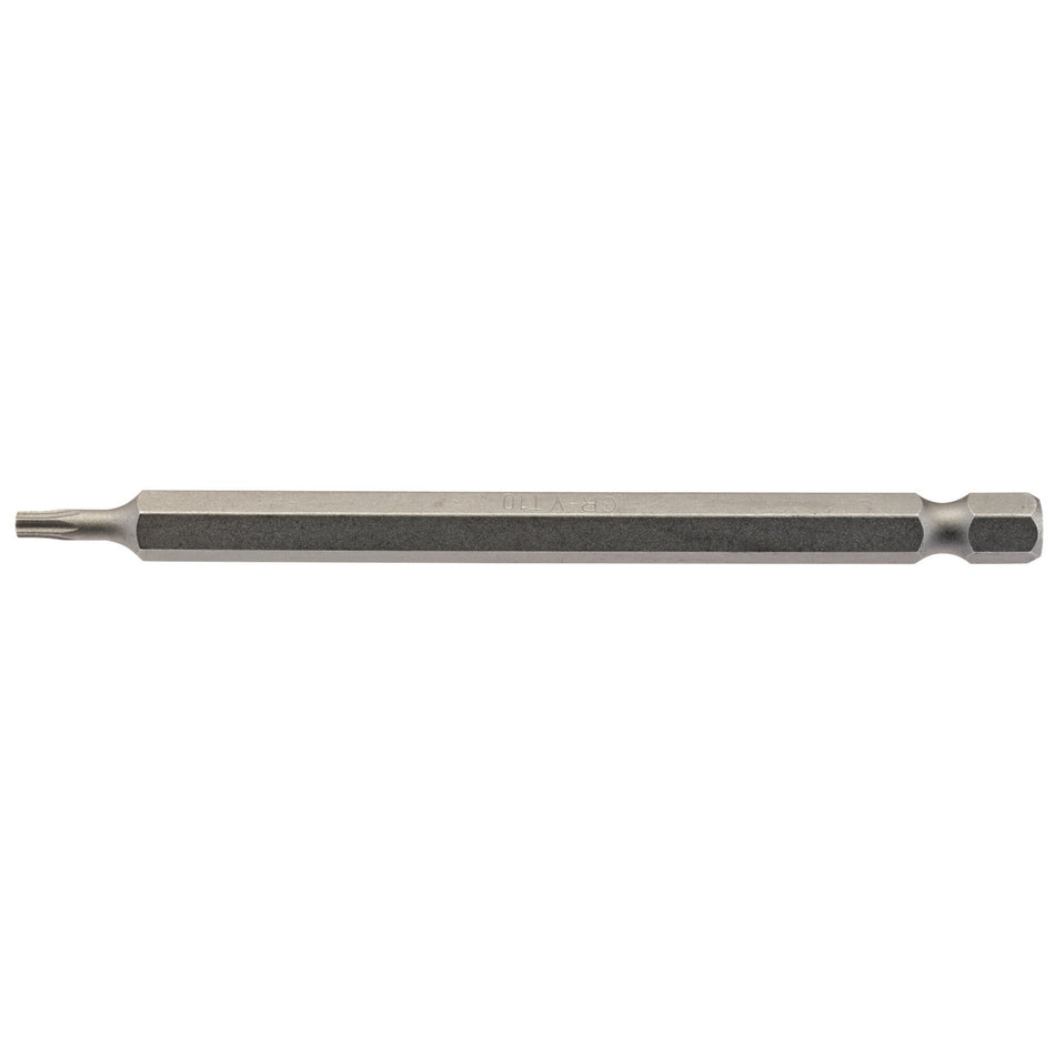 T10 1/4" Hex. Draper TX-STAR Insert Bit 100mm Long x 1: Model No. 100TX/1/B