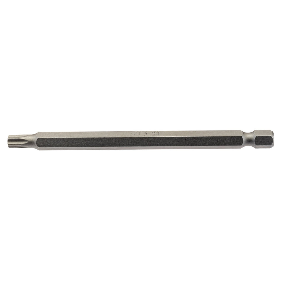 T27 1/4" Hex. Draper TX-STAR Insert Bit 100mm Long x 1: Model No. 100TX/1/B