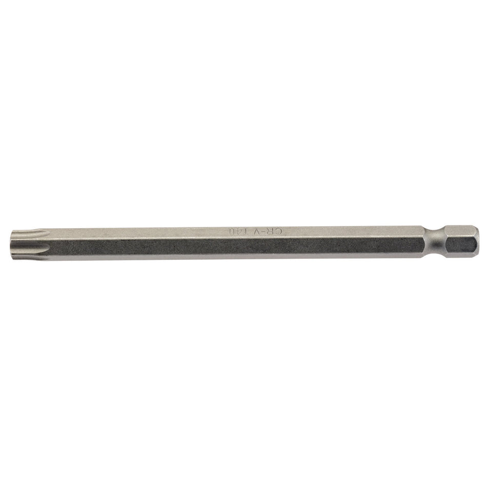 T40 1/4" Hex. Draper TX-STAR Insert Bit 100mm Long x 1: Model No. 100TX/1/B
