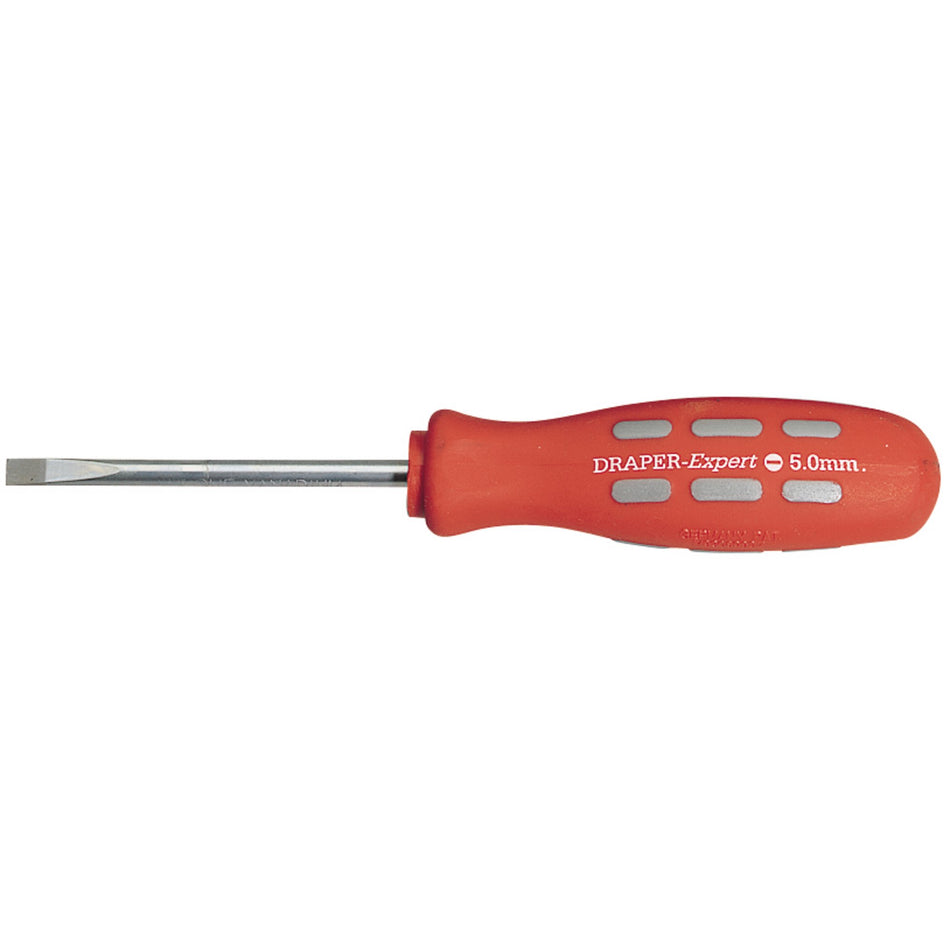 DRAPER Expert 75mm x 5.0mm Plain Slot Parallel Tip Mechanics Screwdriver (Sold Loose): Model No.870/1B