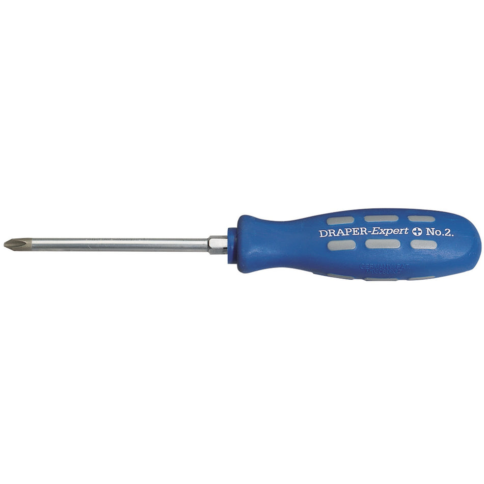 DRAPER Expert 100mm x No 2 Cross Slot Mechanics Screwdriver (Sold Loose): Model No.870CSB