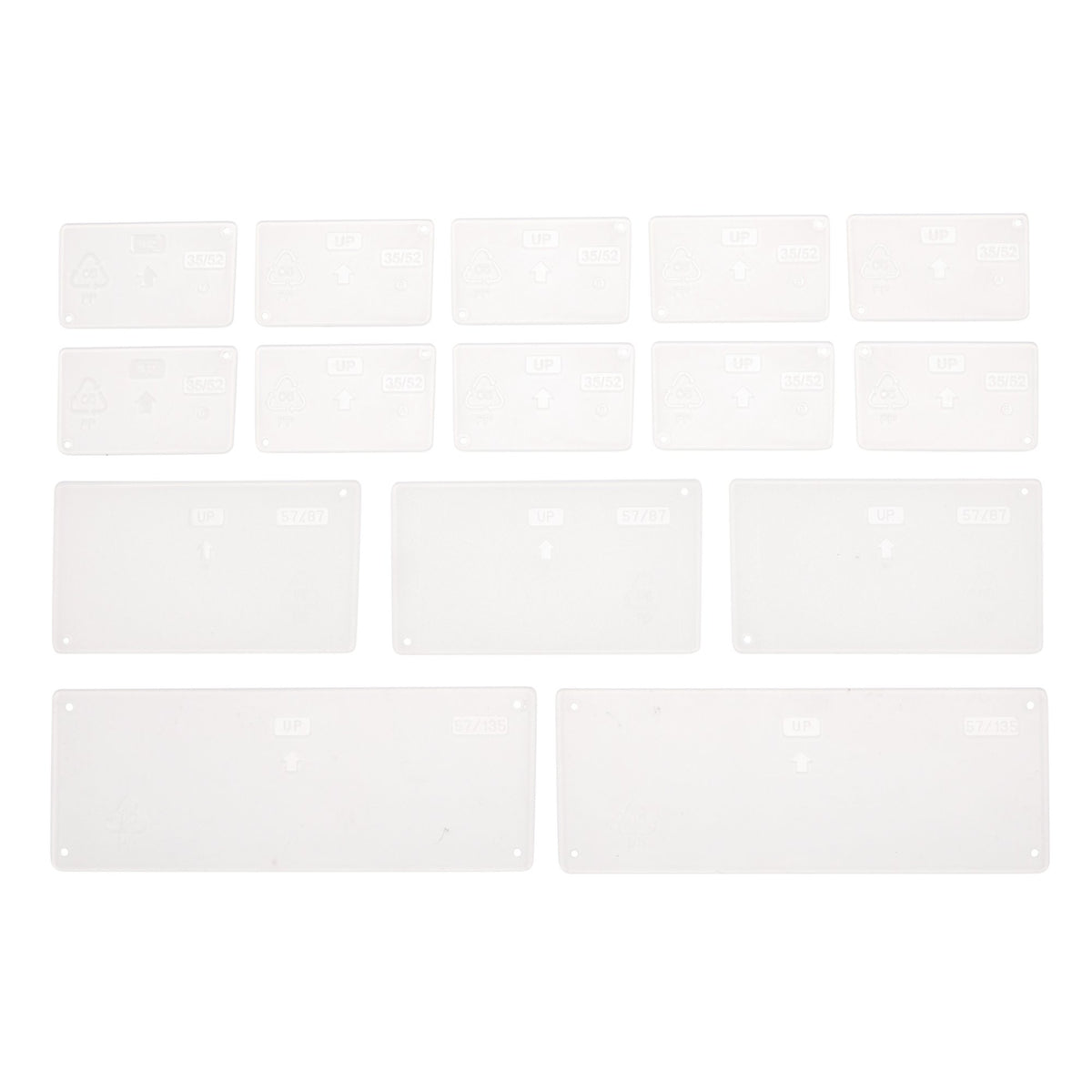 DRAPER Pack of 16 Assorted Plastic Draw Dividers: Model No.YQC 131681
