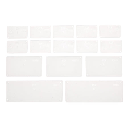 DRAPER Pack of 16 Assorted Plastic Draw Dividers: Model No.YQC 131681