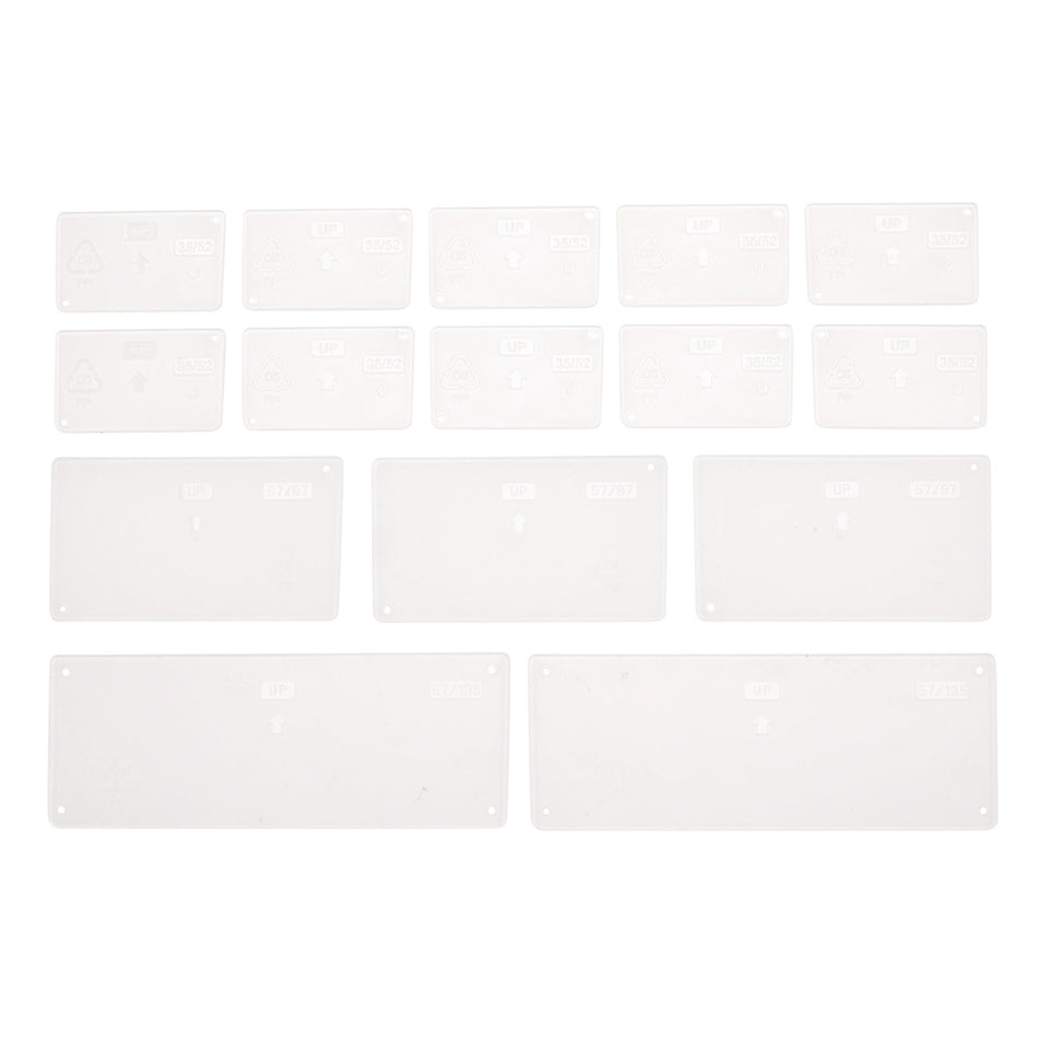 DRAPER Pack of 16 Assorted Plastic Draw Dividers: Model No.YQC 131681