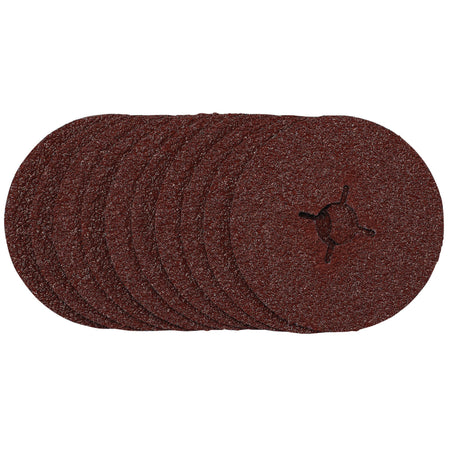 Fibre Sanding Discs, 115mm, 24 Grit, (Pack of 10): Model No. SDFD115