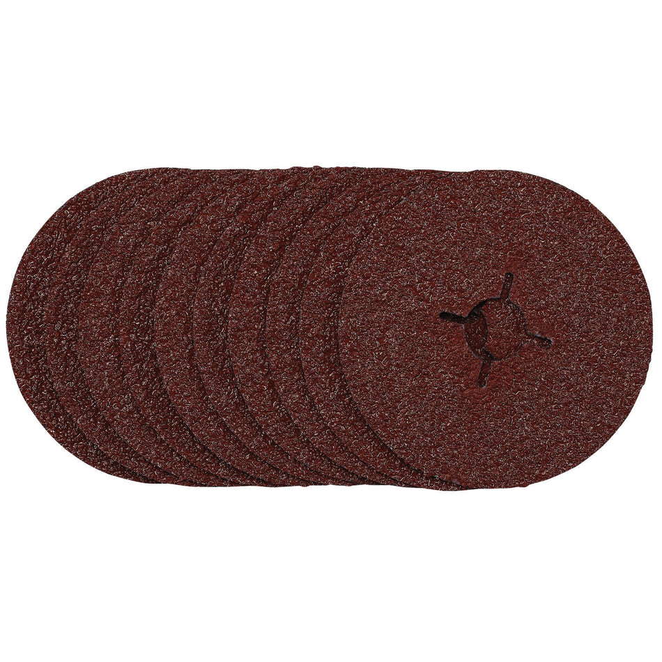 Fibre Sanding Discs, 115mm, 24 Grit, (Pack of 10): Model No. SDFD115