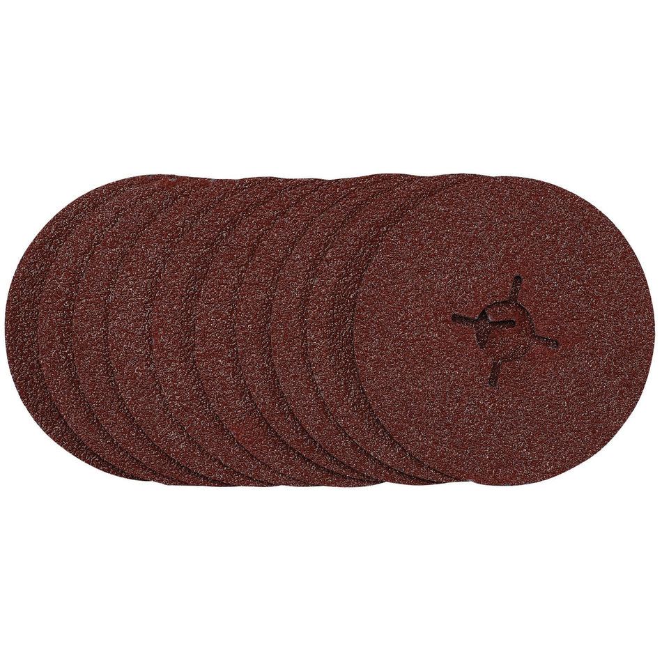 Fibre Sanding Discs, 115mm, 36 Grit, (Pack of 10): Model No. SDFD115