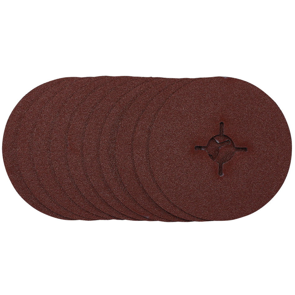 Fibre Sanding Discs, 115mm, 60 Grit, (Pack of 10): Model No. SDFD115