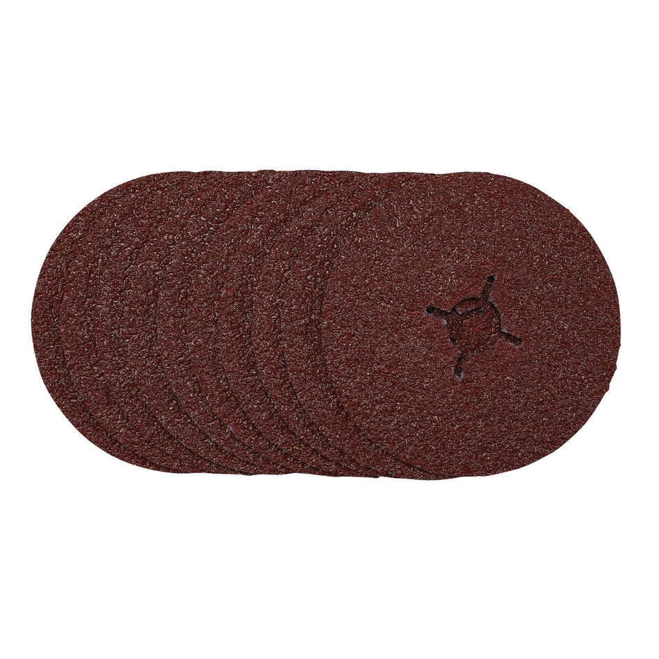 Fibre Sanding Discs, 125mm, 24 Grit, (Pack of 10): Model No. SDFD125