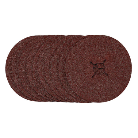 Fibre Sanding Discs, 125mm, 36 Grit, (Pack of 10): Model No. SDFD125