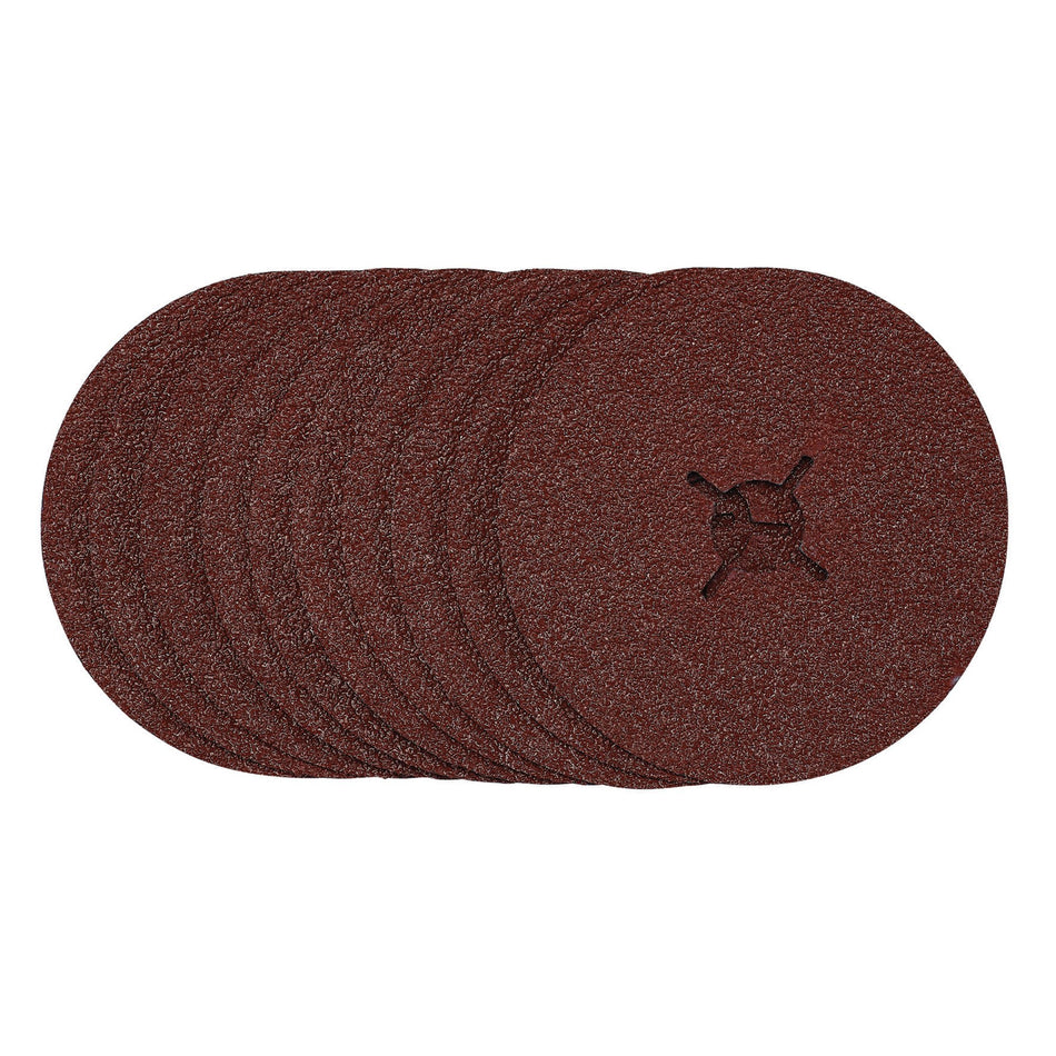 Fibre Sanding Discs, 125mm, 36 Grit, (Pack of 10): Model No. SDFD125