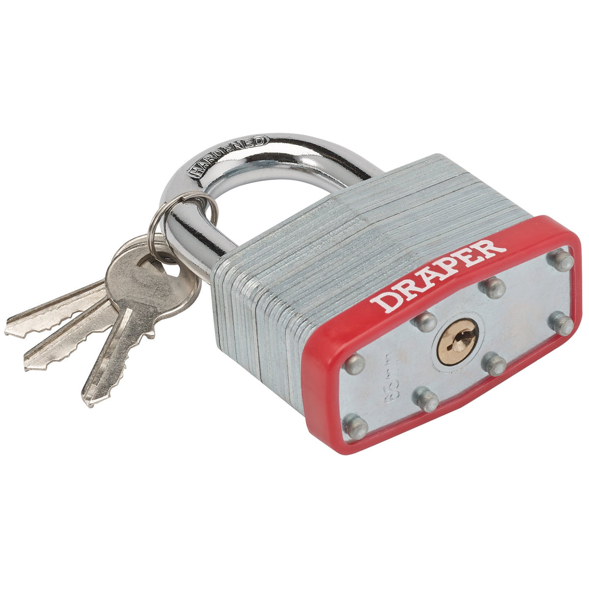 DRAPER 65mm Laminated Steel Padlock : Model No.RL-SLPL