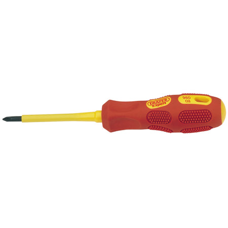 DRAPER Expert No 1 x 80mm Fully Insulated Cross Slot Screwdriver (Sold Loose): Model No.960CSB