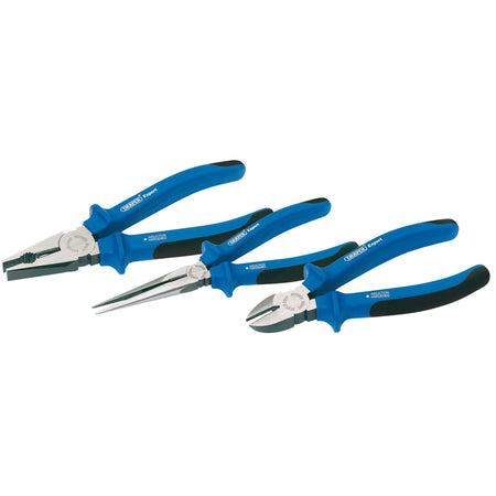 DRAPER Expert 3 Piece Heavy Duty Soft Grip Pliers Set: Model No.1071