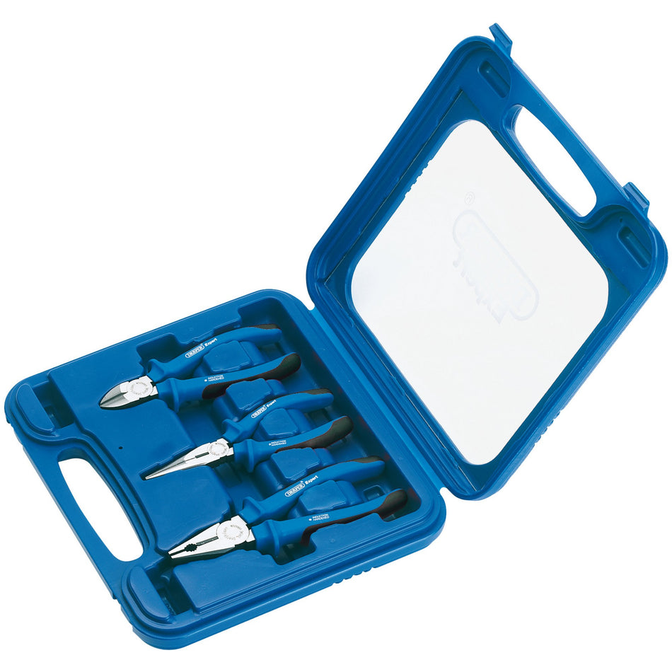 DRAPER Expert 3 Piece Heavy Duty Soft Grip Pliers Set: Model No.1071