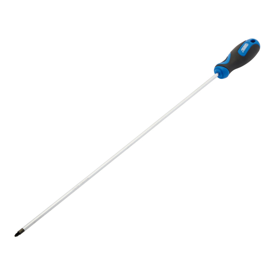 DRAPER No.2 x 450mm PZ Type Screwdriver with Soft Grip Handles: Model No.865PZ/L