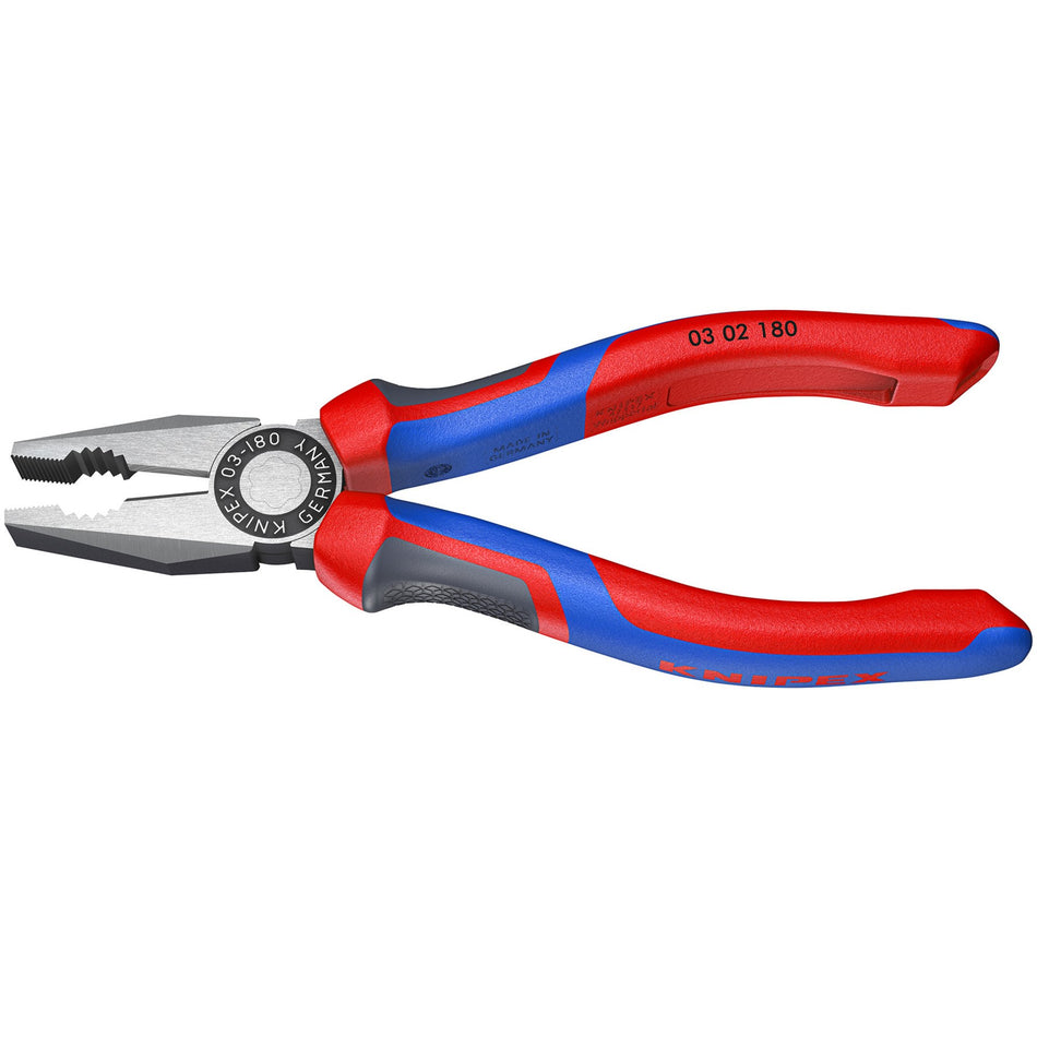 Knipex 180mm Combination Plier - Heavy Duty Handle : Model No.03 02 180 SBE
