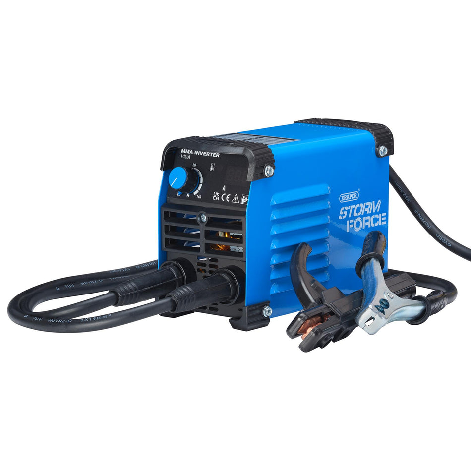 Draper Storm Force MMA Inverter Welder, 140A: Model No. INV140A/SF