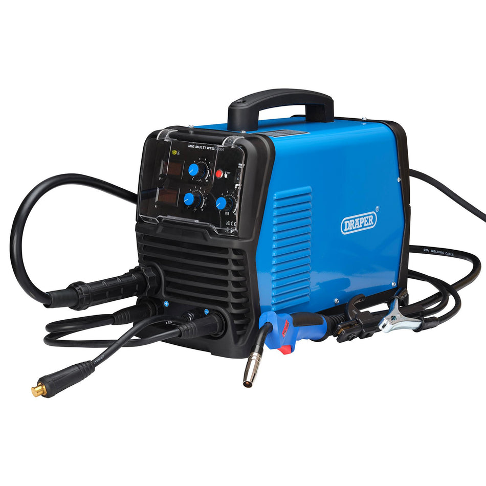 Gas/Gasless MIG Inverter Multi-Welder, 200A: Model No. MI200A