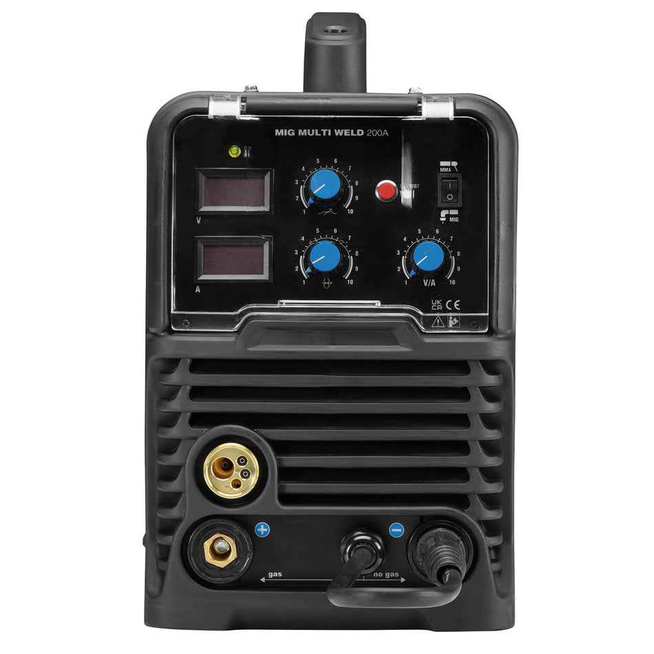 Gas/Gasless MIG Inverter Multi-Welder, 200A: Model No. MI200A