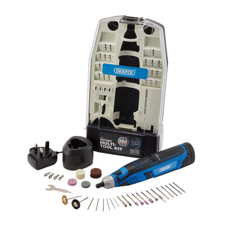 12V Rotary Multi-Tool Kit, 1 x 1.5Ah Battery, 1 x Fast Charger (50 Piece) : Model No. CMG12VD