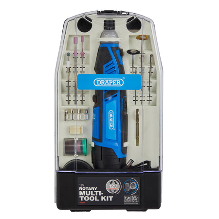 12V Rotary Multi-Tool Kit, 1 x 1.5Ah Battery, 1 x Fast Charger (50 Piece) : Model No. CMG12VD