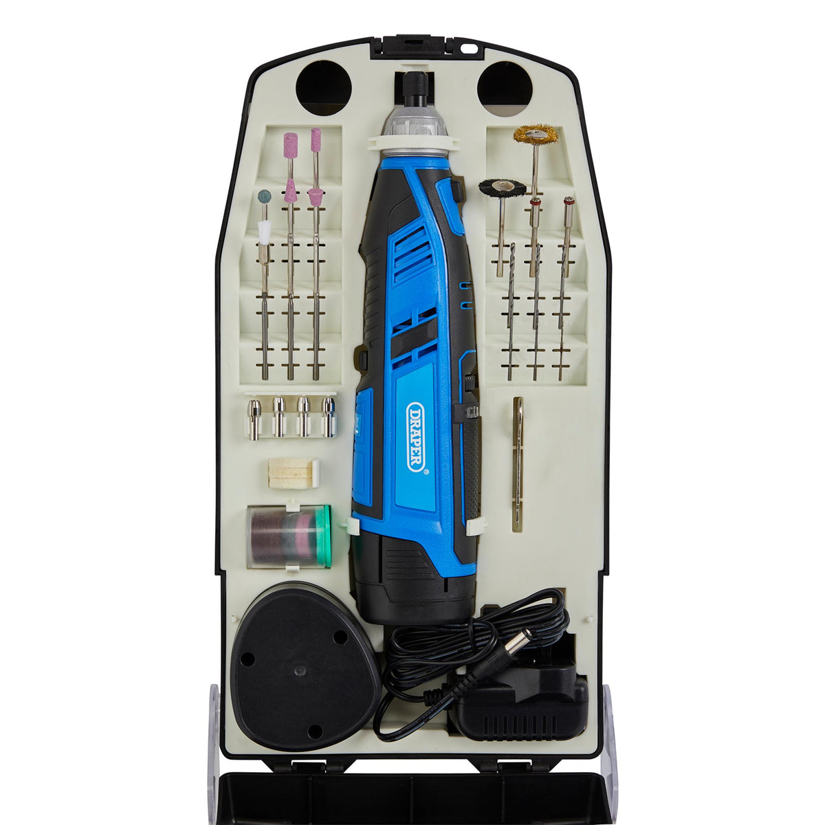 12V Rotary Multi-Tool Kit, 1 x 1.5Ah Battery, 1 x Fast Charger (50 Piece) : Model No. CMG12VD