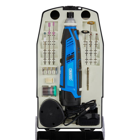 12V Rotary Multi-Tool Kit, 1 x 1.5Ah Battery, 1 x Fast Charger (50 Piece) : Model No. CMG12VD