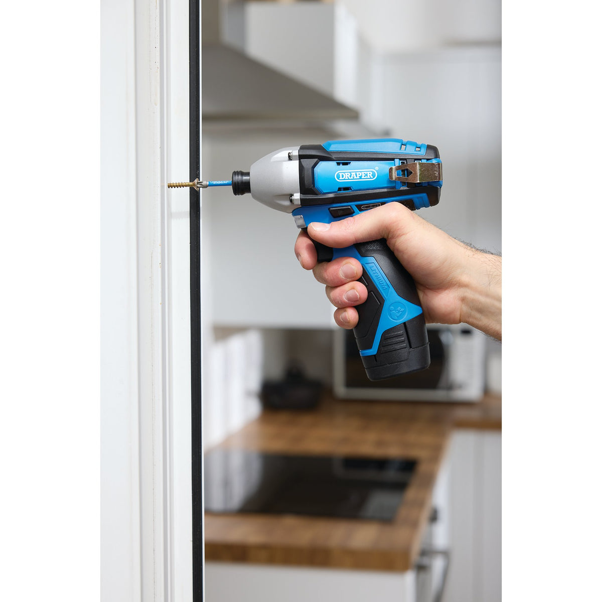 12V Impact Driver, 1/4" Hex., 1 x 1.5Ah Battery, 1 x Fast Charger : Model No. IDK12VD