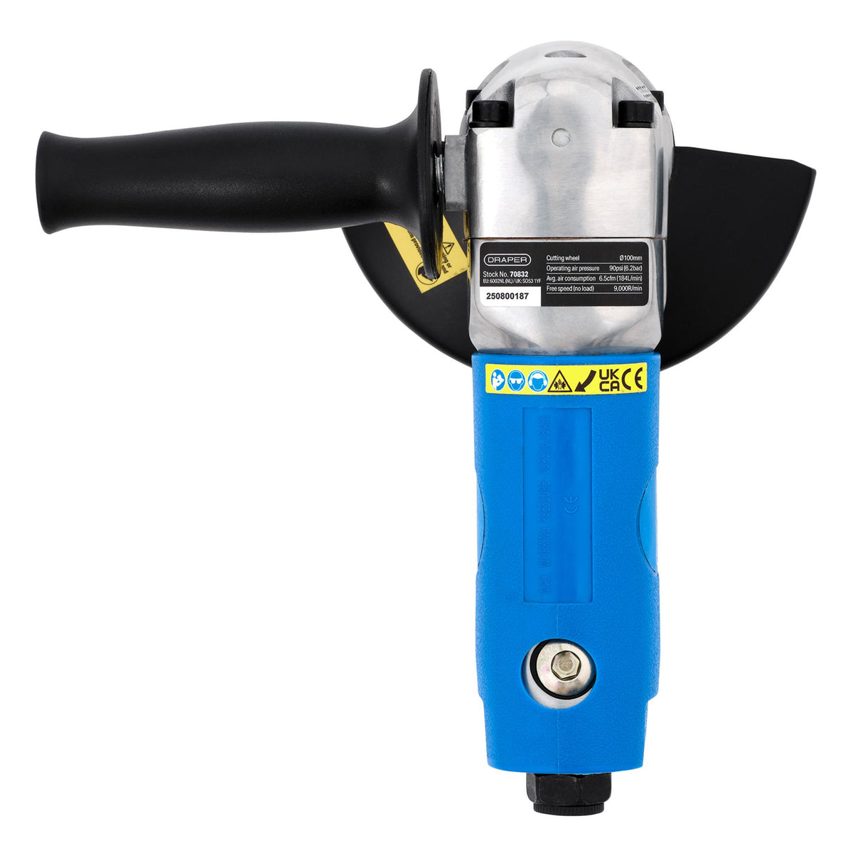 Draper Draper Storm Force174; 100mm Air Angle Grinder Model No. SFAAAG