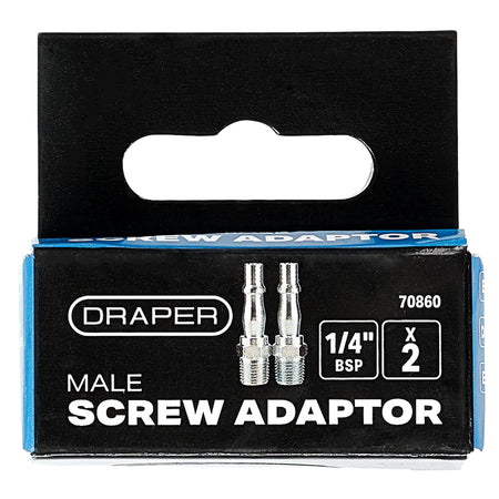 1/4" Male Screw Adaptor (Pack of 2) : Model No. EAC