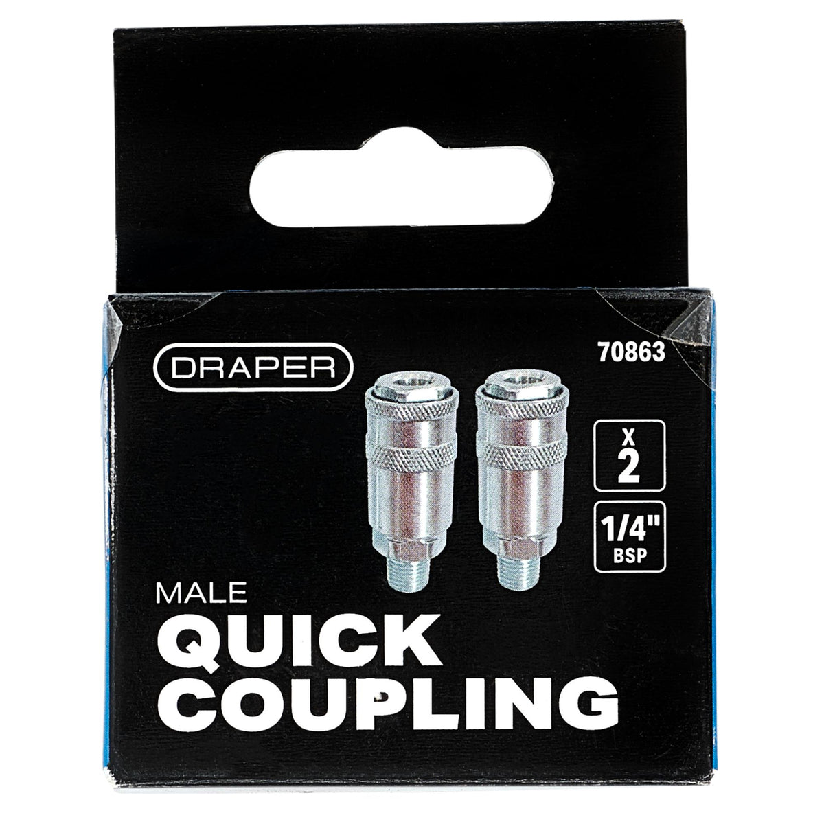 1/4" Male Quick Coupling (Pack of 2) : Model No. EAC