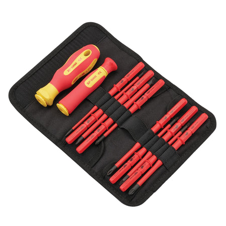 Ergo Plus® Extra Slim Interchangeable VDE Screwdriver Set (12 Piece) : Model No. 965SLIM/I/12
