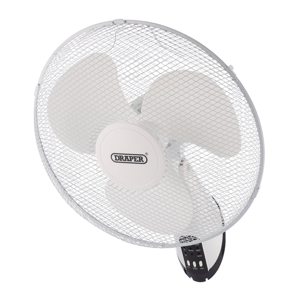 Oscillating Wall Mounted Fan with Remote Control, 16", 3 Speed: Model No. FAN7C