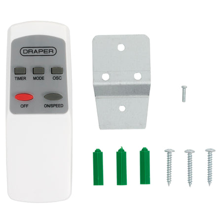 Oscillating Wall Mounted Fan with Remote Control, 16", 3 Speed: Model No. FAN7C