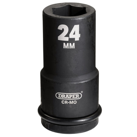 DRAPER Expert 24mm 3/4in. Square Drive Hi-Torq ; 6 Point Deep Impact Socket: Model No.419D-MM