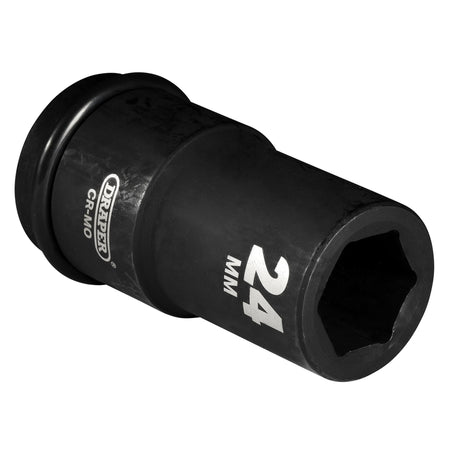 DRAPER Expert 24mm 3/4in. Square Drive Hi-Torq ; 6 Point Deep Impact Socket: Model No.419D-MM