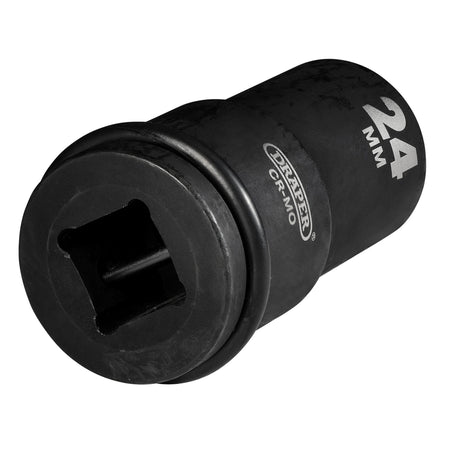 DRAPER Expert 24mm 3/4in. Square Drive Hi-Torq ; 6 Point Deep Impact Socket: Model No.419D-MM