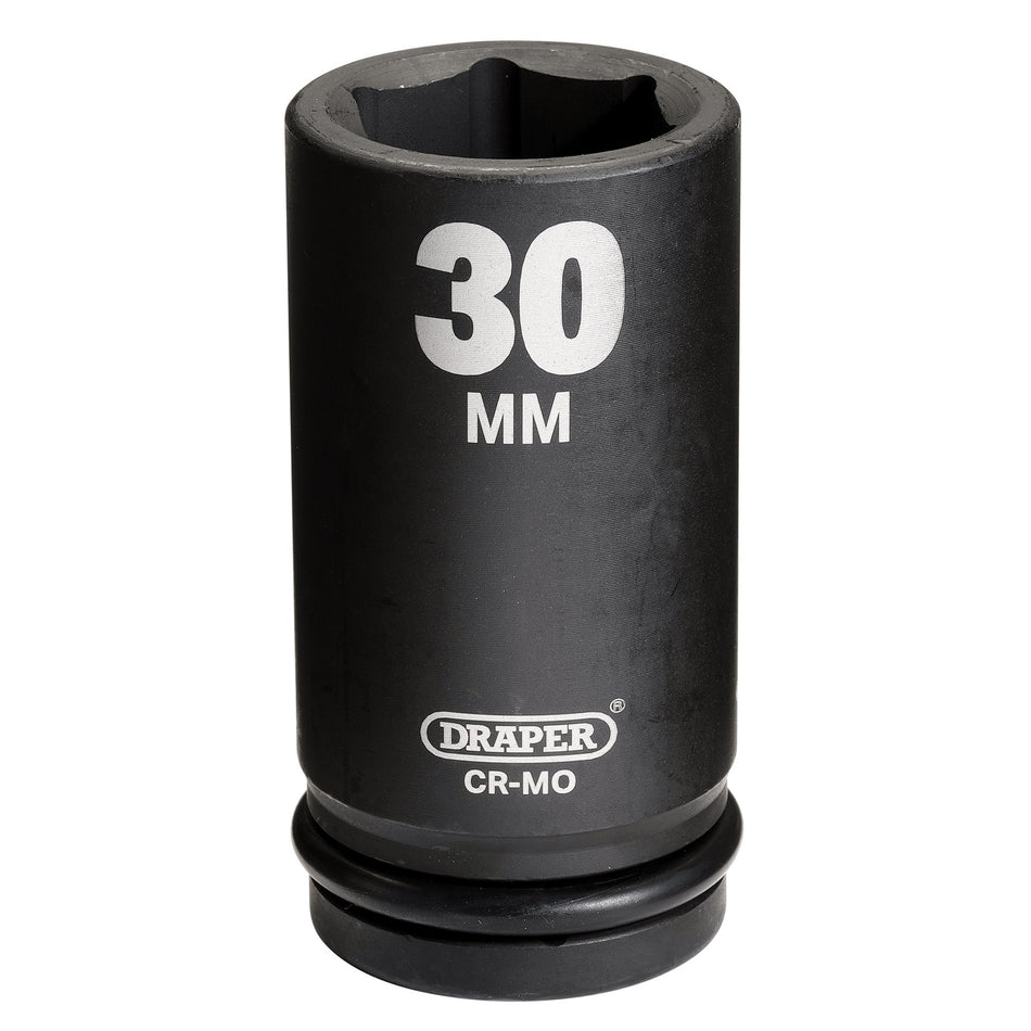 DRAPER Expert 30mm 3/4in. Square Drive Hi-Torq ; 6 Point Deep Impact Socket: Model No.419D-MM