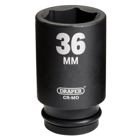 DRAPER Expert 36mm 3/4in. Square Drive Hi-Torq ; 6 Point Deep Impact Socket: Model No.419D-MM