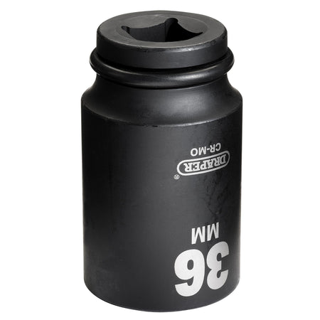 DRAPER Expert 36mm 3/4in. Square Drive Hi-Torq ; 6 Point Deep Impact Socket: Model No.419D-MM