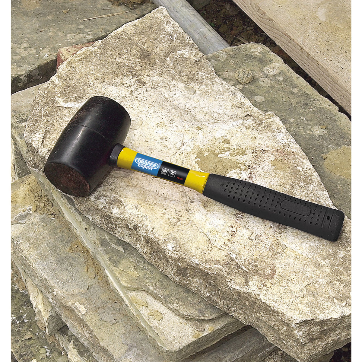 Rubber Mallet with Fibreglass Shaft (680g - 24oz): Model No. RM750FG