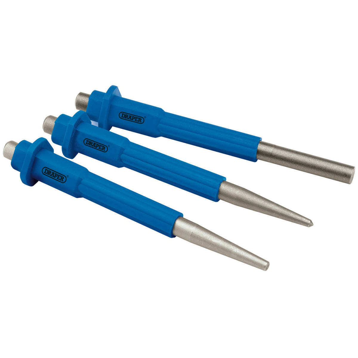 DRAPER Expert 3 Piece Nailset, Centre Punch and Pin Punch Set: Model No.622/3/PP