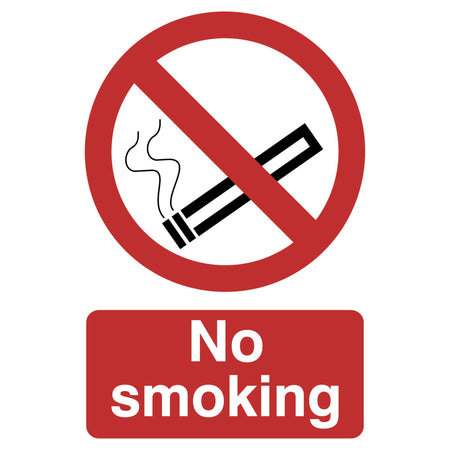 DRAPER 'No Smoking' Prohibition Sign: Model No.SS15