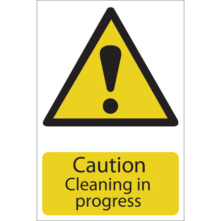 DRAPER 'Caution Cleaning' Hazard Sign: Model No.SS27